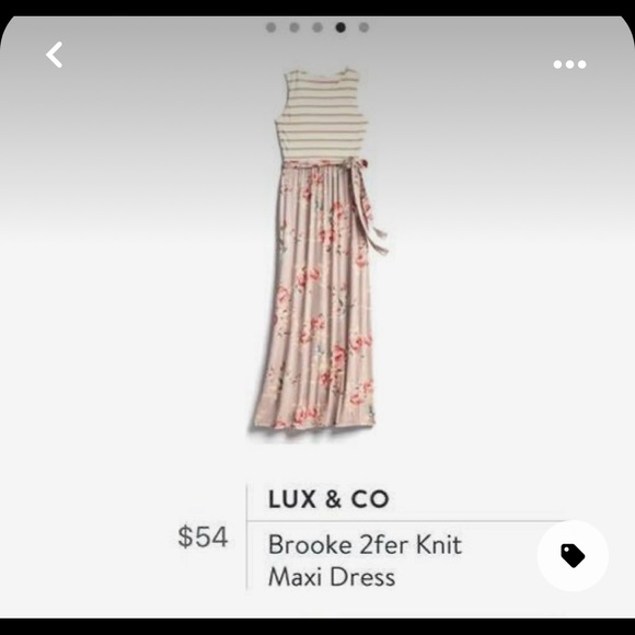 Lux Co Brooke 2fer Knit Maxi Dress 